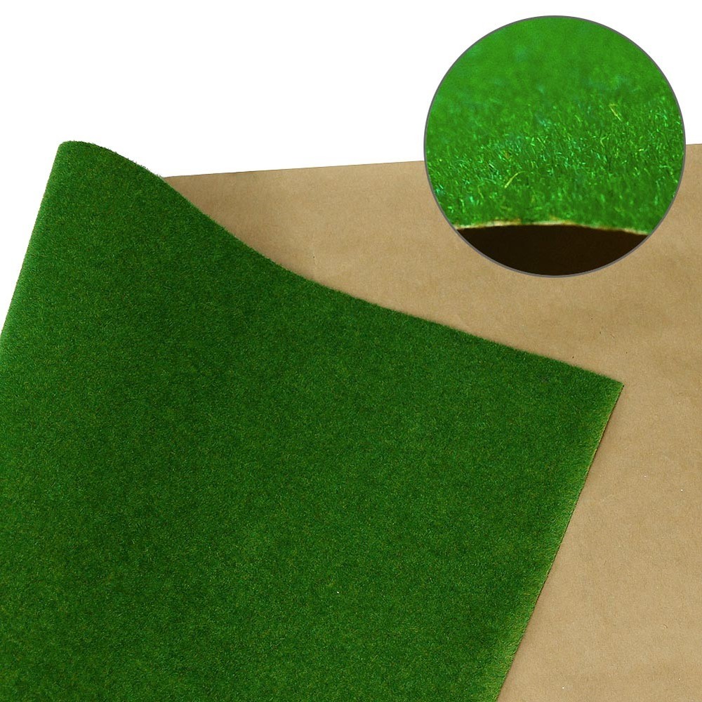 0.4mX1m Grass Mat Model Green Artificial Lawn Architectural Layout HO N Scale