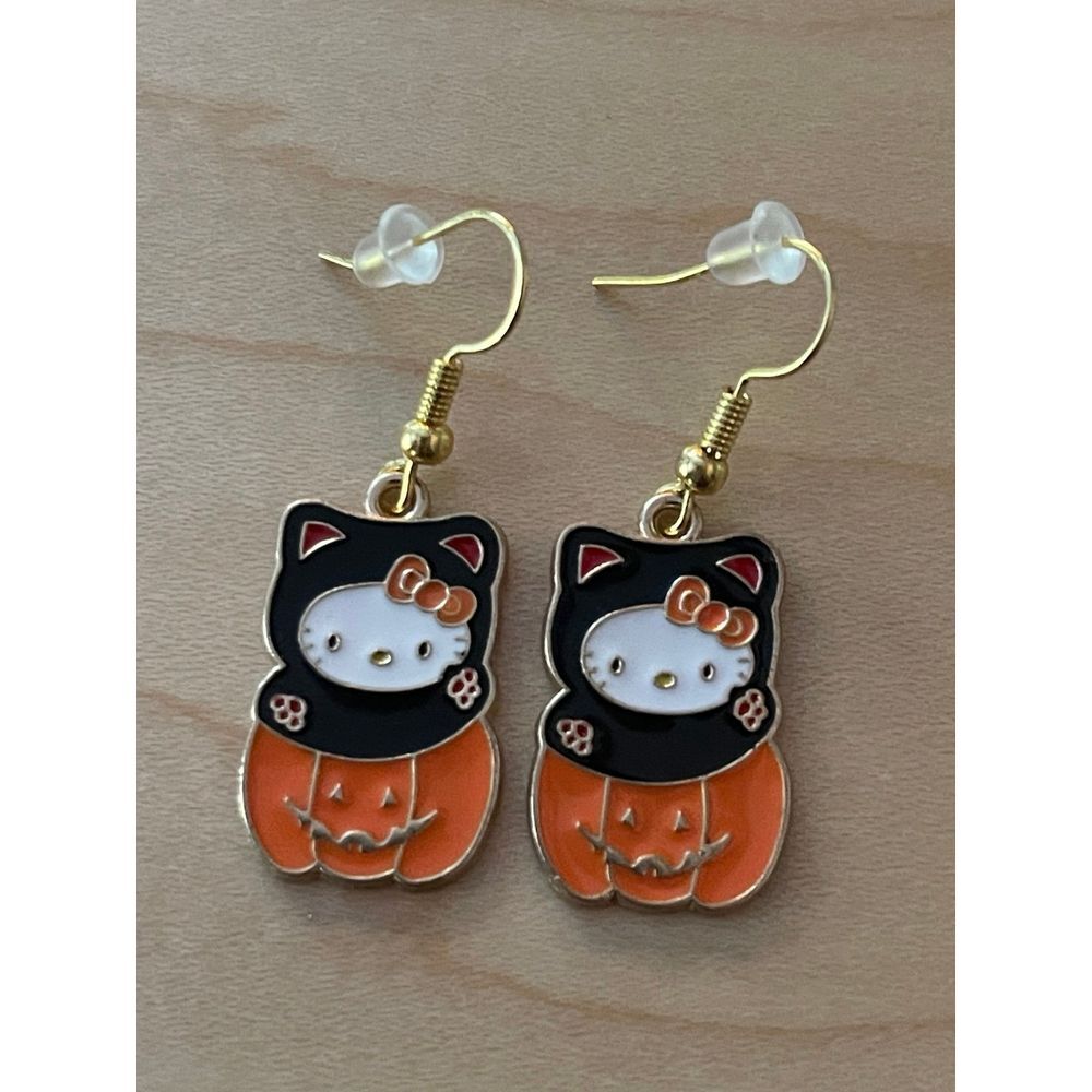 Halloween Holiday Hello Kitty Bundle Handmade Earrings ~ New