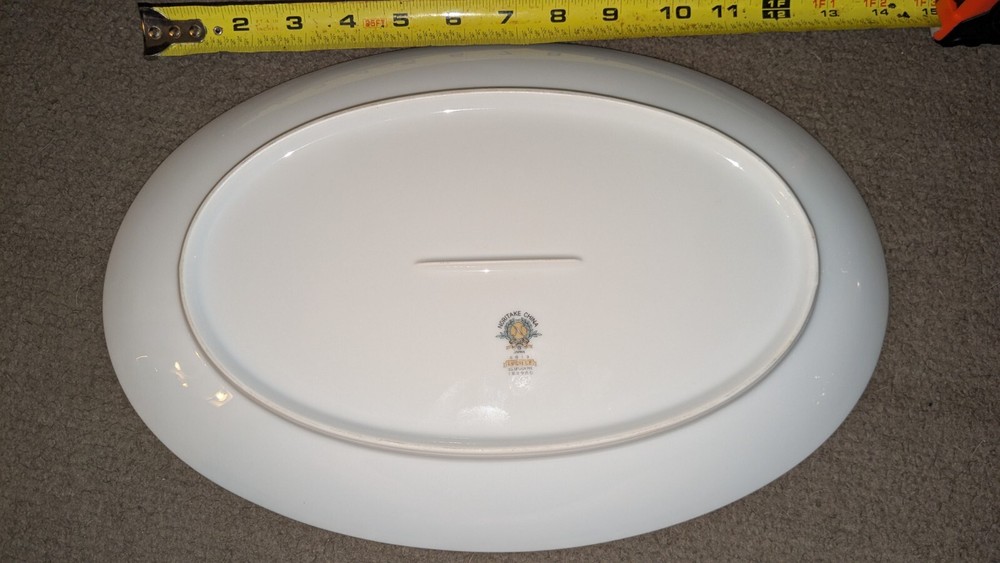 Noritake Lucille Pattern 14" Oval Serving China Platter #5813 New Replacement