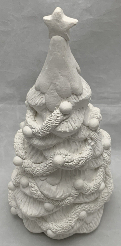 Creative Crafts 94202 Christmas Tree Bulb Star Plaster Paintable Accent