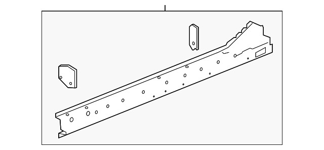 Genuine GM Passenger Side Body Side Outer Panel Reinforcement 23495168