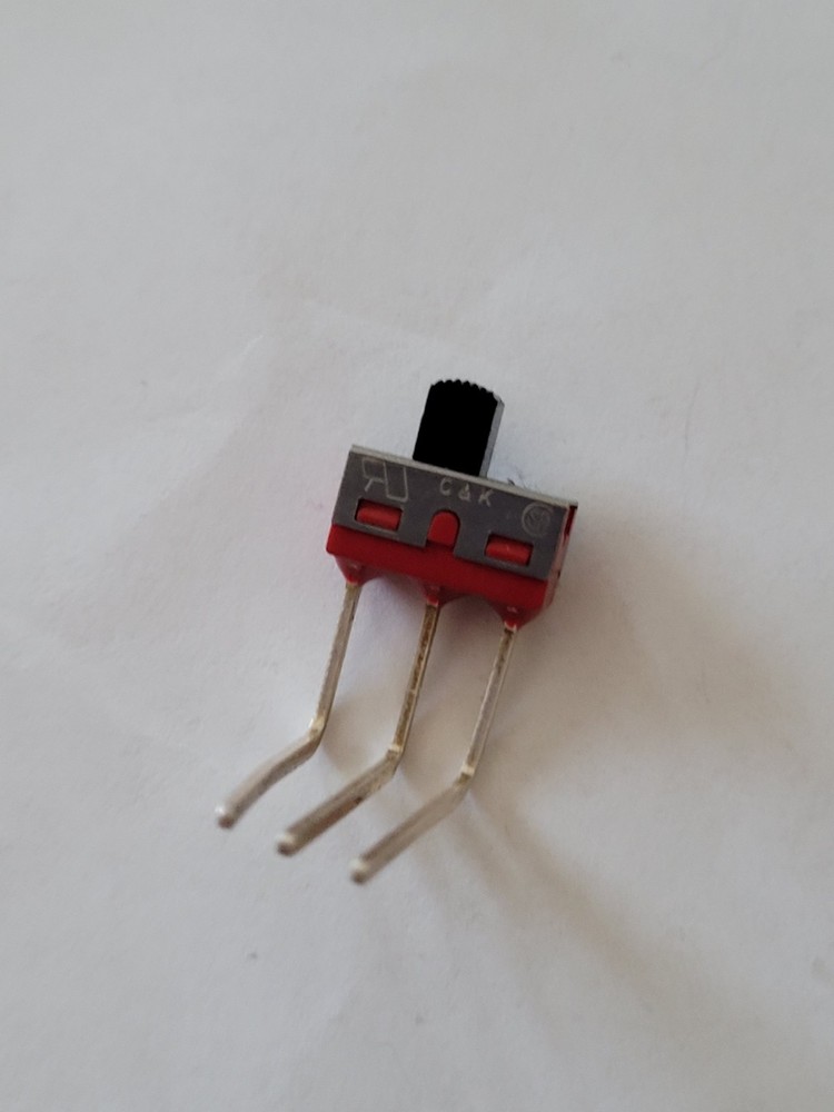 C&K 1103 Three Position Mini Slide Switch 6A 120VAC - 1pc