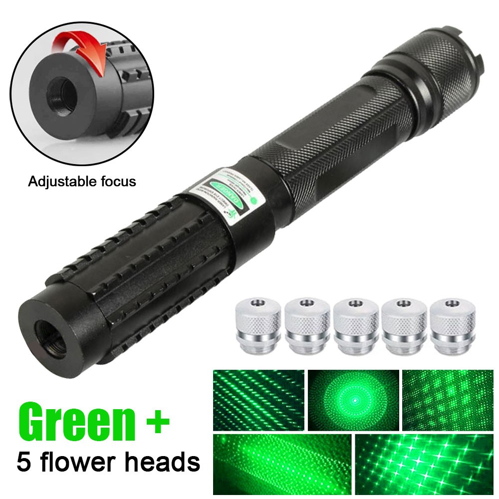 Adjustable 532nm Green Bright Laser Pointer Visible Dot Light