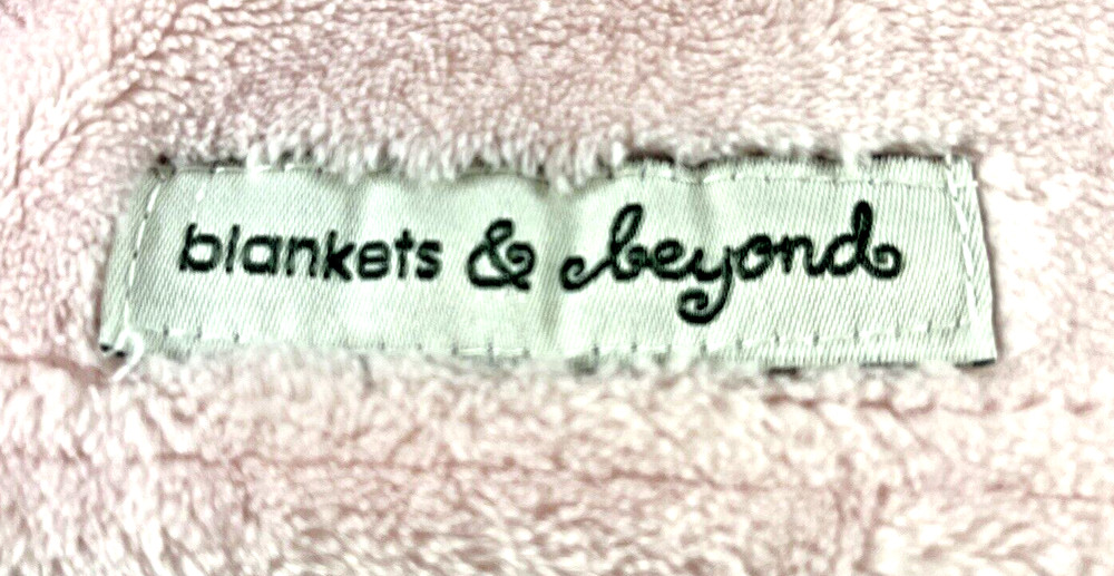 Blankets & Beyond Pink Bunny Rabbit Lovey Security Blanket Plush 14" X 3"