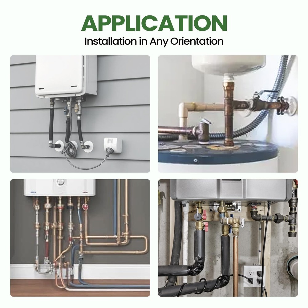 Mini Thermal Expansion Tank with 1/2" MIP Threaded Connection, Stainless Stee...