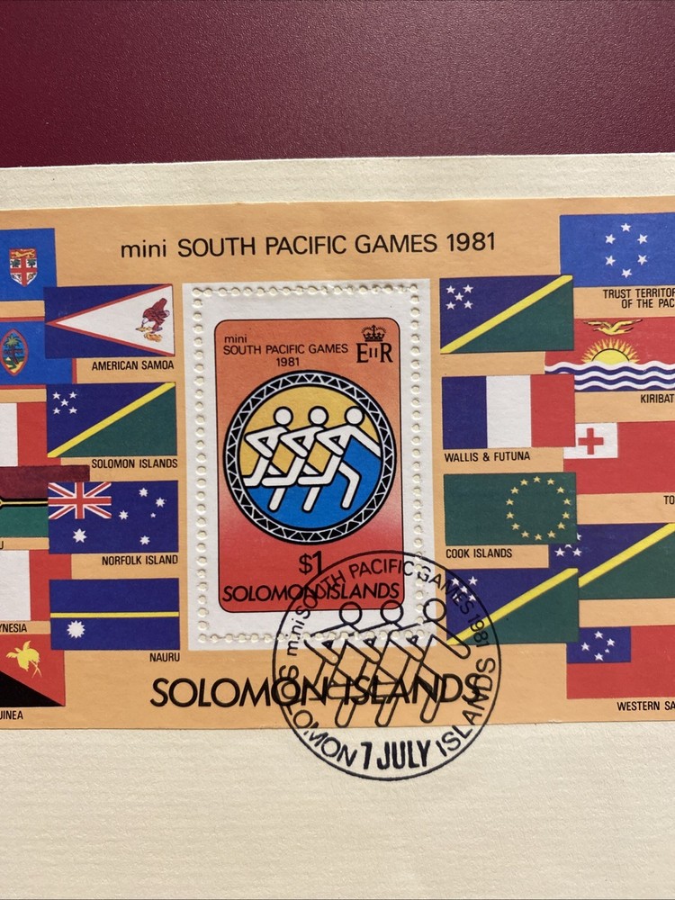 Solomon Islands First Day Cover 1981. Mini Sheet On Envelope.
