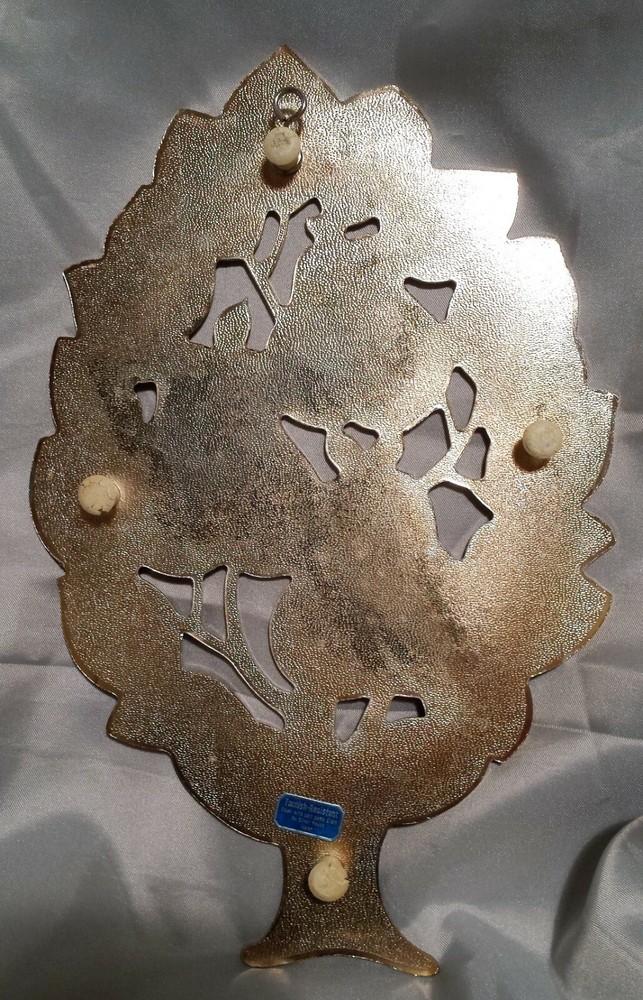 Wm A ROGERS ONEIDA PEAR TREE SILVERPLATE TRIVET WALL DECOR