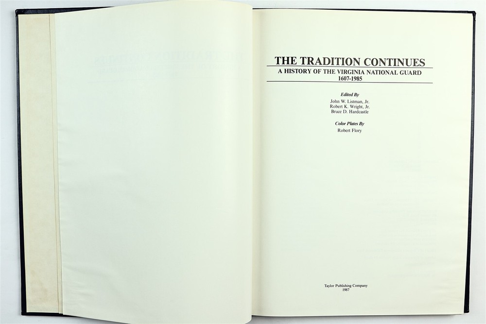 Virginia National Guard 1985 Unit History Book