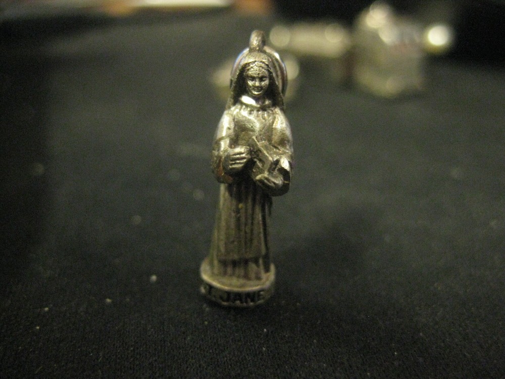 Sterling Silver St Jane Religious Charm