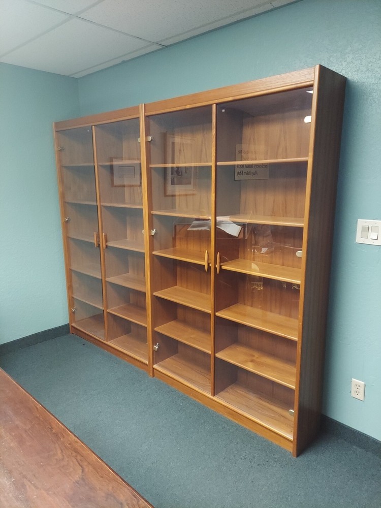 Danish Teak Bookcase Cabinet