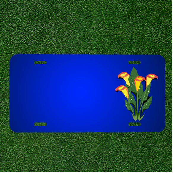 Custom Personalized License Plate With Add Names To Calla Clip Art
