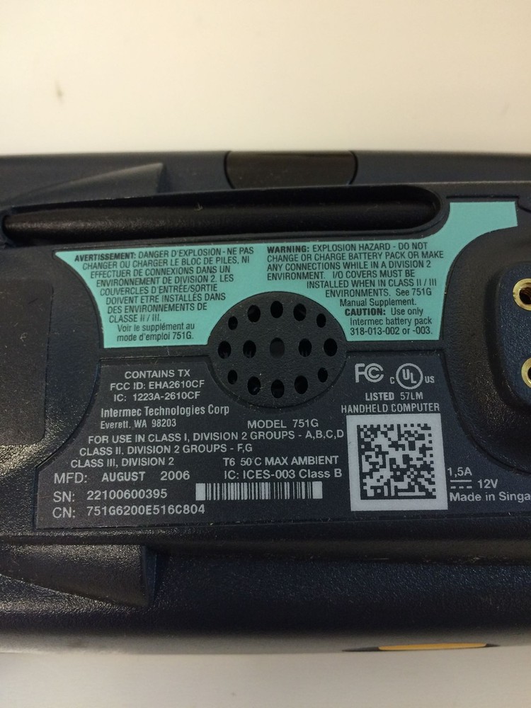 11x INTERMEC 751G Color Barcode Scanner w/ Stylus, Ac Adapter, Usb Cable, WORKS