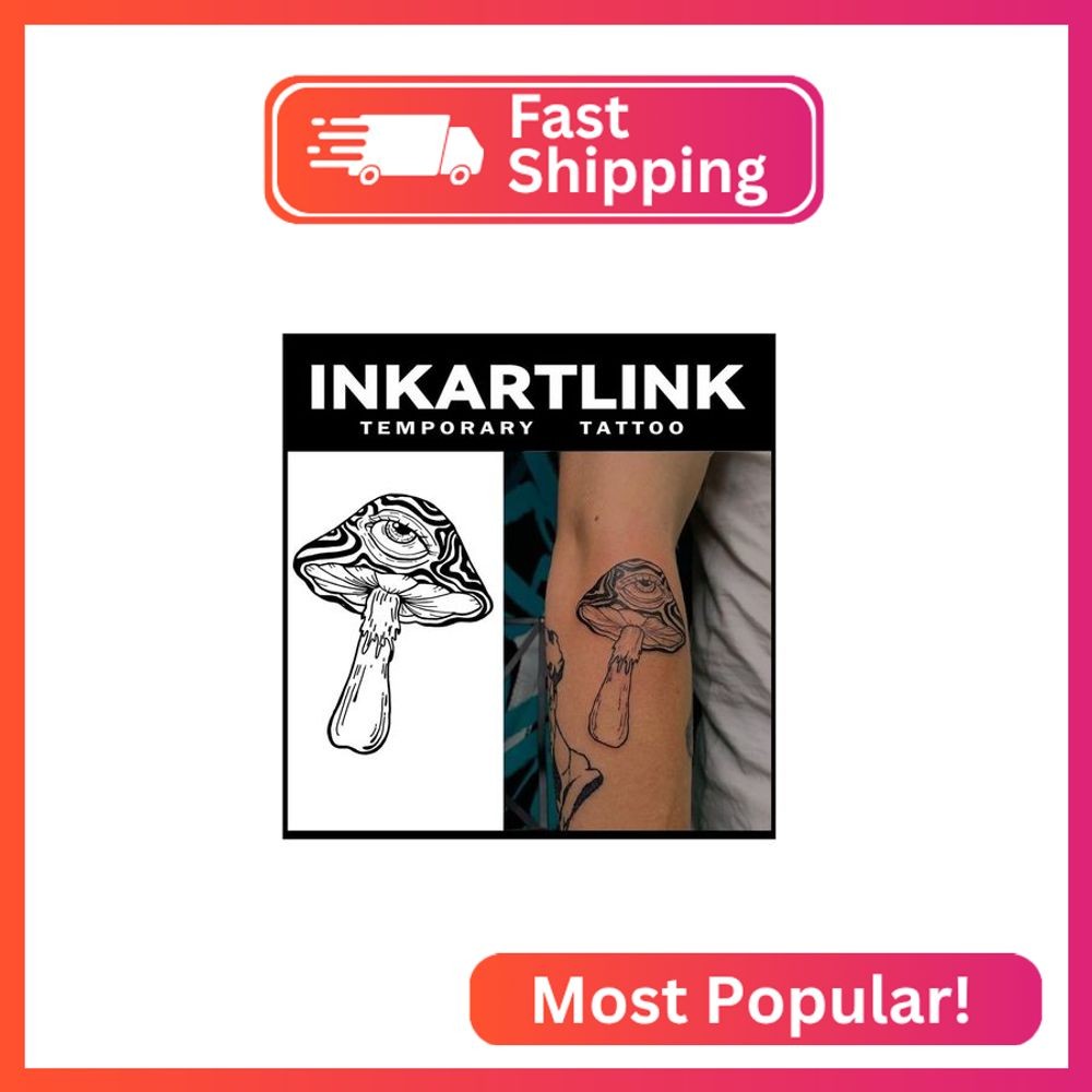 INKARTLINK Tattoo Tech, 2 Sheets Medium Semi Permanent Tattoo, Temporary Tattoos