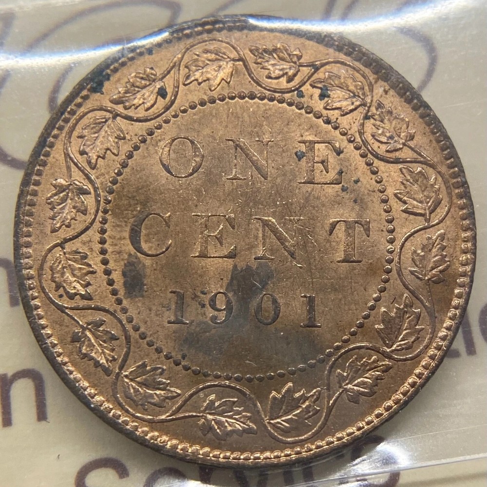 Canada 1901 One Cent Mint State 63 Red