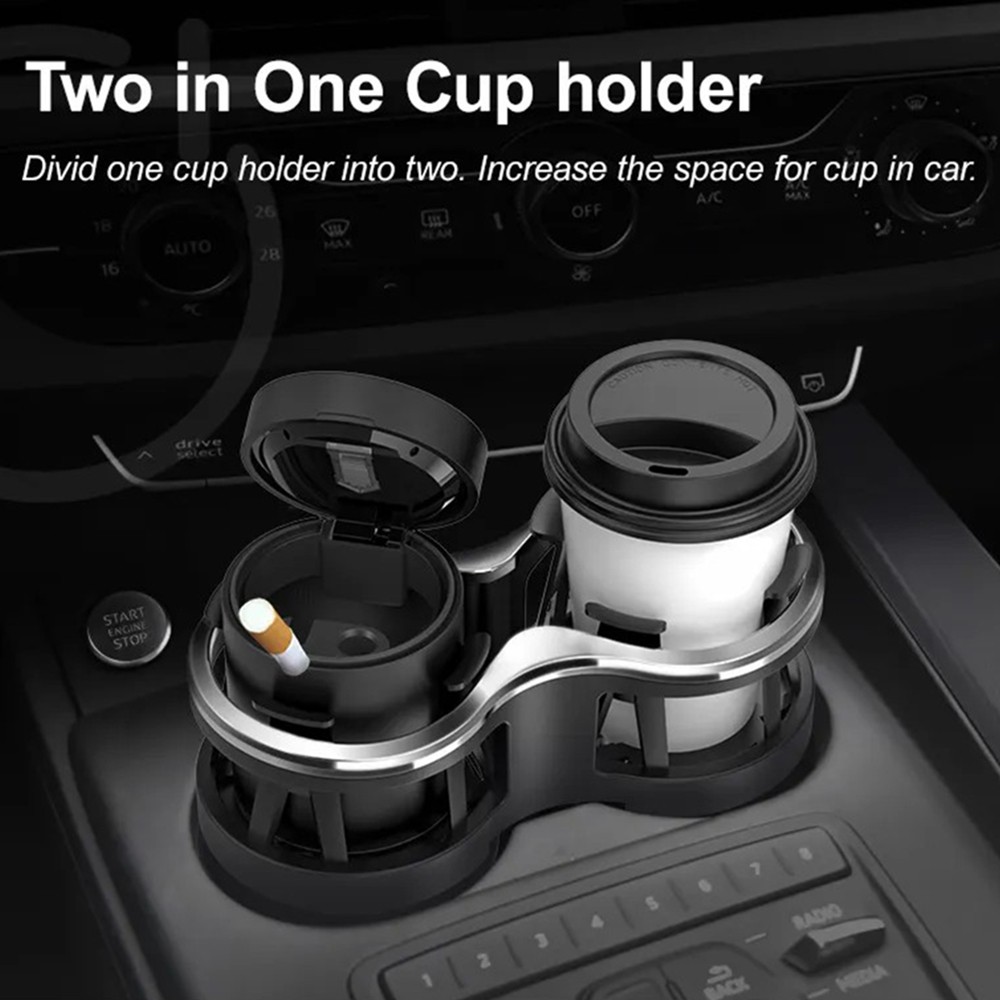 Car Cup Holder Expander 2 in 1 Cup Holder Adapter Extender Organizer For Drinks