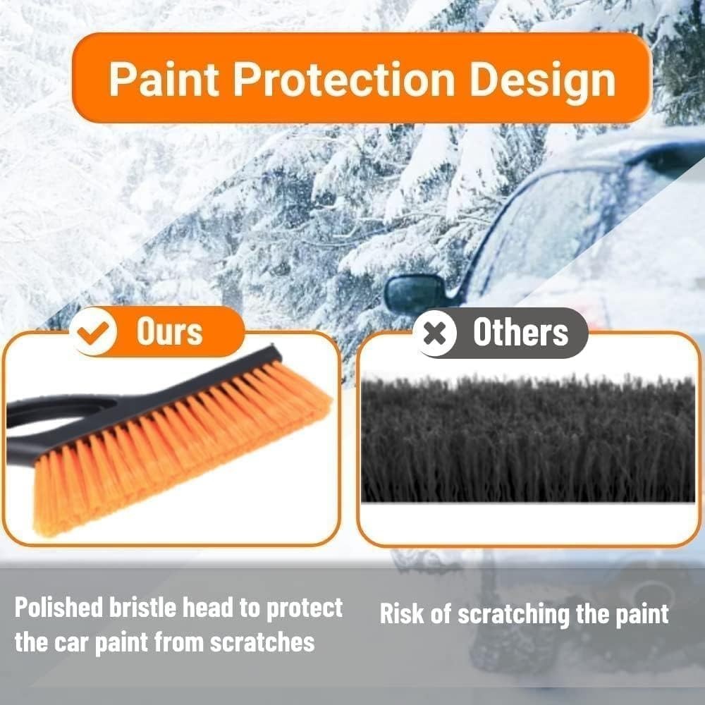 27-Inch Detachable Ice Scraper for Windshield - Ergonomic Grip & Snow Removal