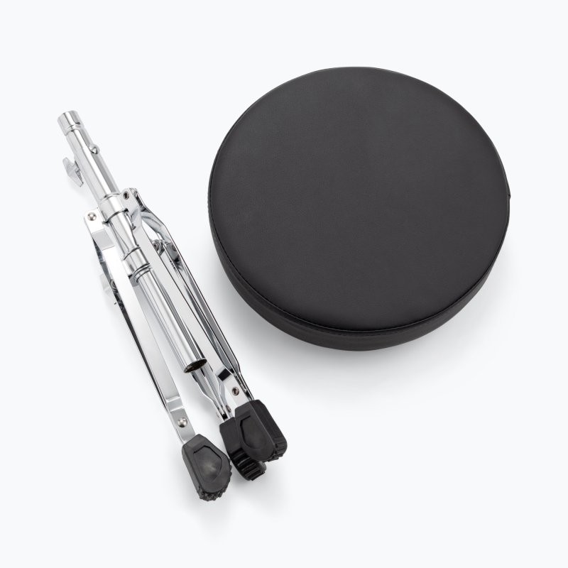 On-Stage MDT2 DrumFire Double-Braced Drum Throne, Chrome and Black