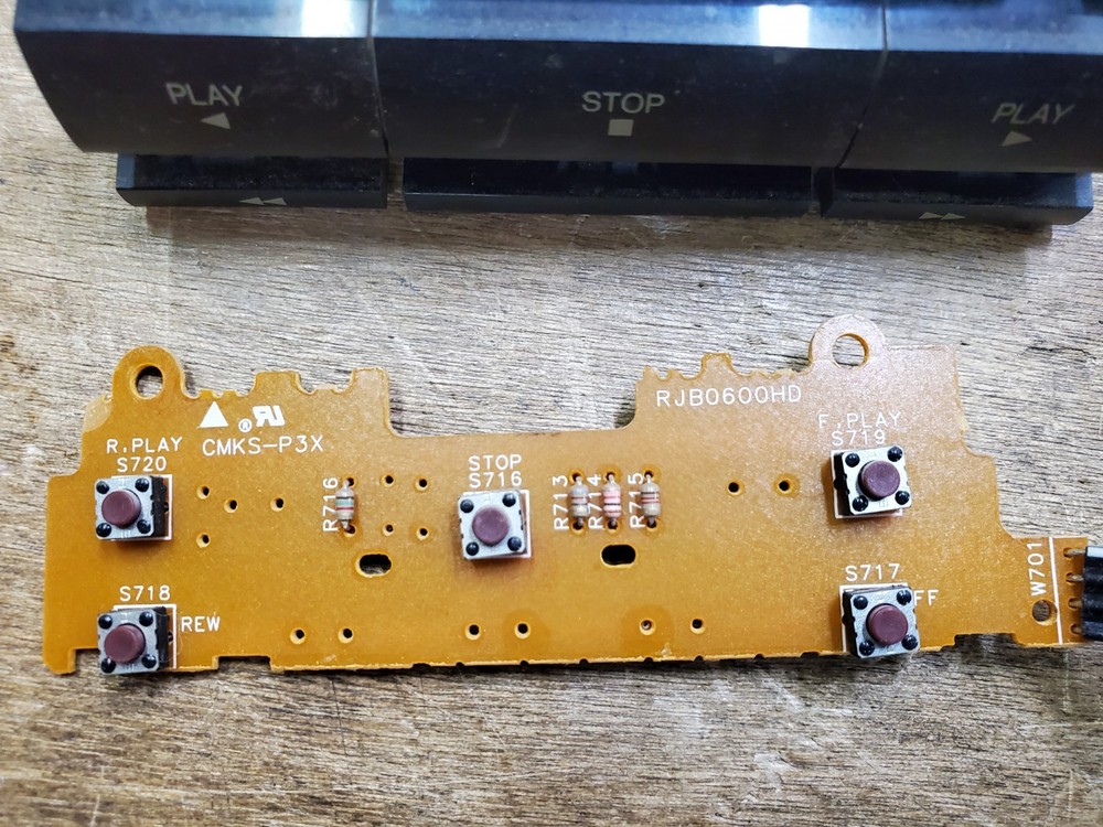 Technics RS-TR262 Double Cassette Deck Button Knob Power Switch Board Controls