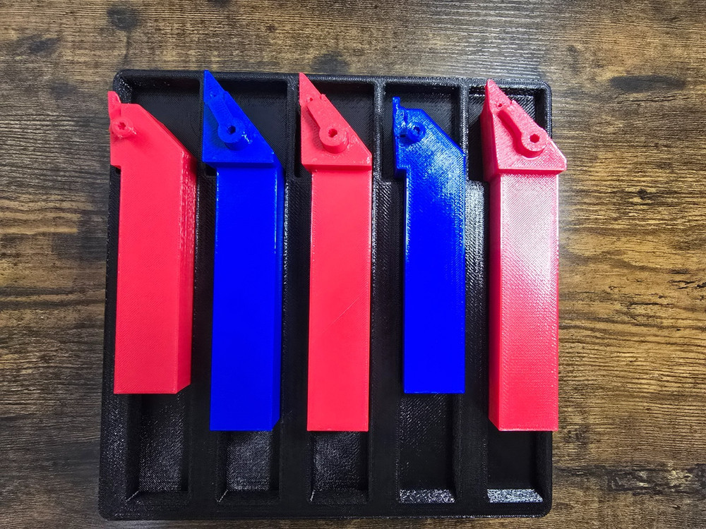 CNC Lathe Tool Holder Board 1" Turning Tools Rack Organizer 5-10 Tool