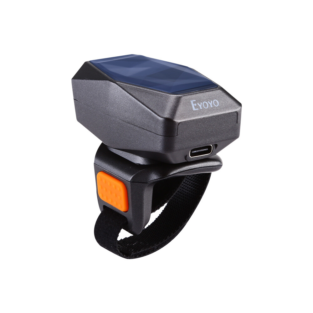 Eyoyo 1D 2D QR Code Finger Ring Scanner Wireless Wearable Barcode Scanner for PC