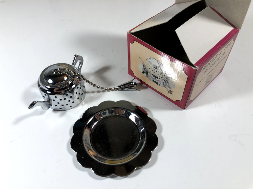 7+ Pc Tea Infuser Collection- Spring, Lemon Press, Egg, Vtg Occupied Japan Pot