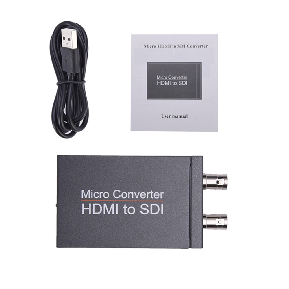 DC 5V Micro HDMI to SDI Converter with USB Cable