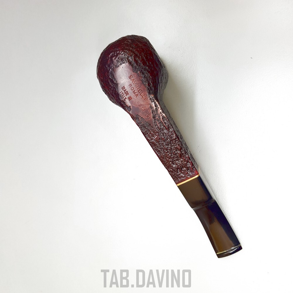 SAVINELLI ROME 513 9MM RUSTICATED PIPE MADE IN ITALY