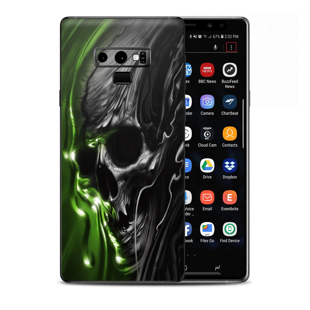 Skins Decal Wrap for Samsung Note 9 - Dark Skull