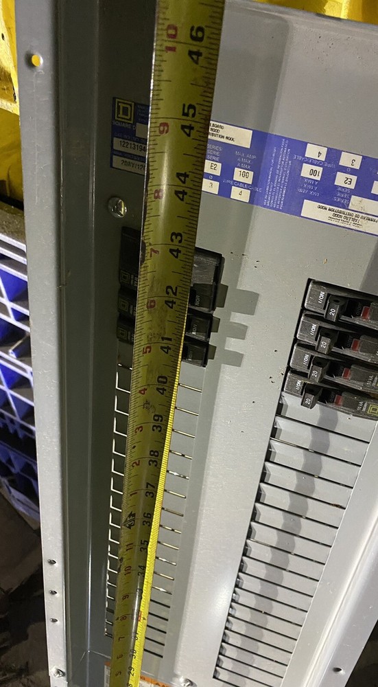 Square D Panelboard 100 amp 42 Circuit NQOD 208/120
