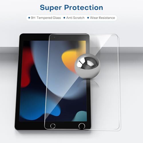 3 Pack Screen Protector Compatible with Ipad 9Th 8Th 7Th Generation