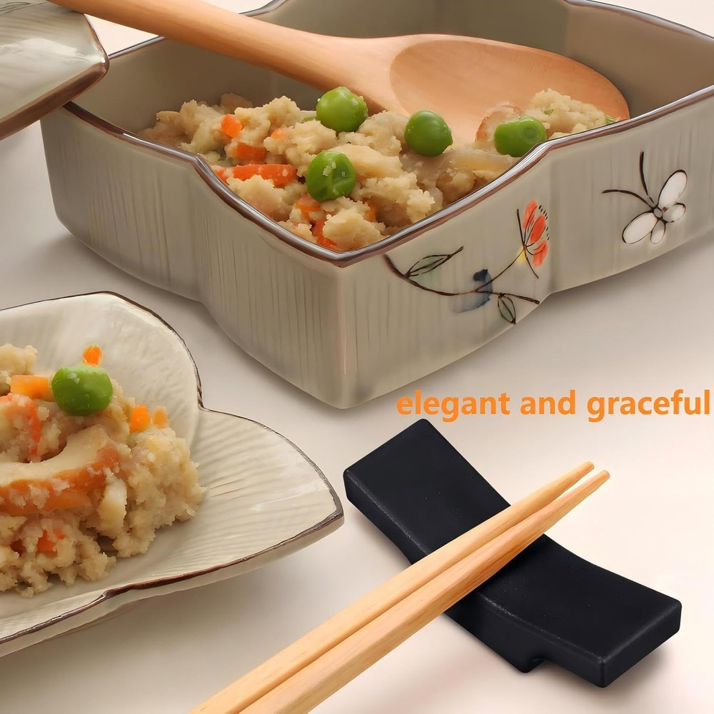 8pcs Ceramic Tableware Chopstick Holder, Knife Holder, Spoon and Fork Holder ...