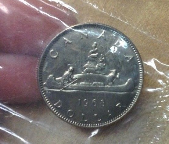 1968 Dollar Canada Canadian Dollar Nice Mint Cello Packaging