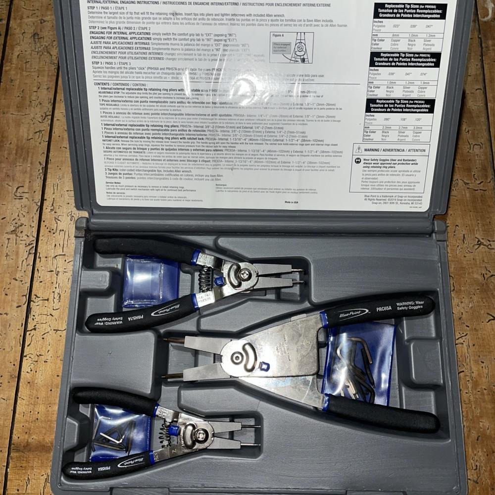 NEW Blue-point™ Internal & External Convertible Retaining Ring Pliers PRH503