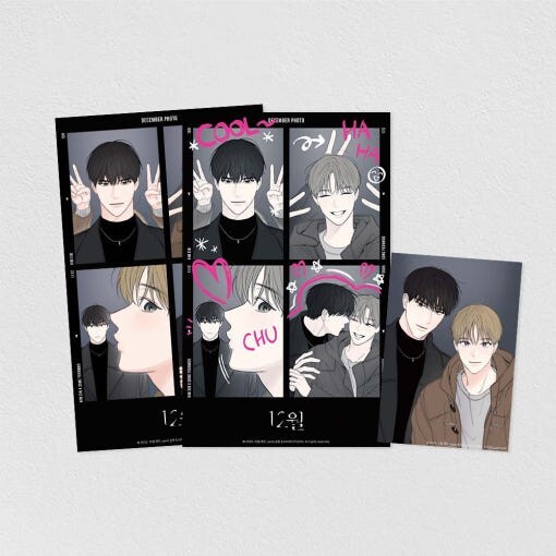 Webtoon MD [ December 12월 ] 4-Cut Photo Set 네컷 사진 세트 (OFFW190)