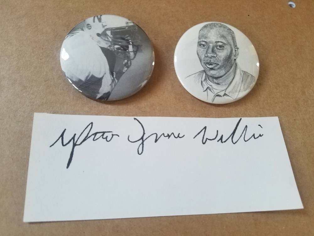 NEBRASKA CORNHUSKERS TYRONE WILLIAMS PINBACK BUTTON