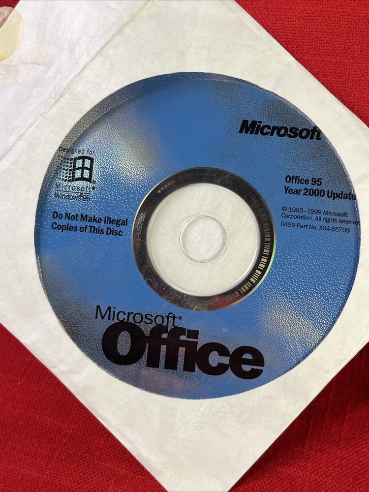 Microsoft office 95 Year 2000 Update Operating System Y2K UPDATE CD