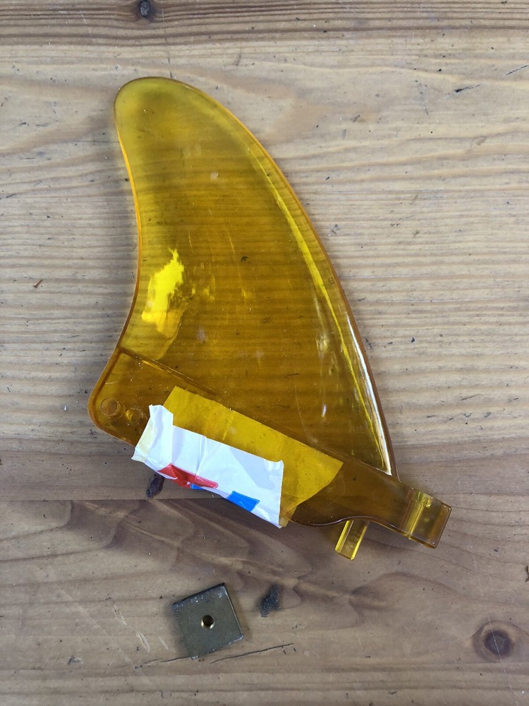 Vintage Fin Surfing Longboard