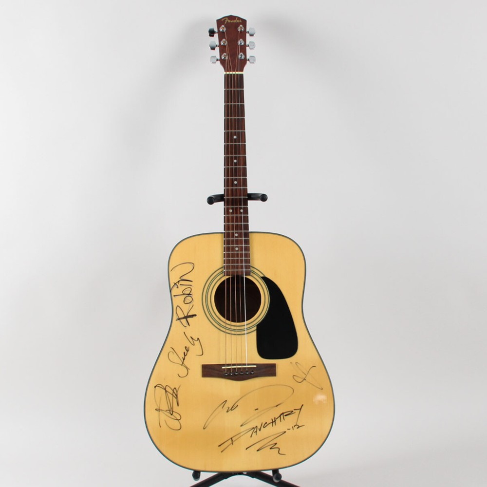 Chris Daughtry Signed Acoustic Guitar - COA JSA