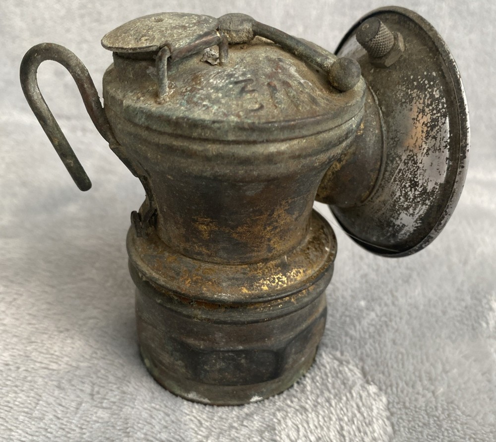 Vintage Auto Lite Carbide Mining Lamp