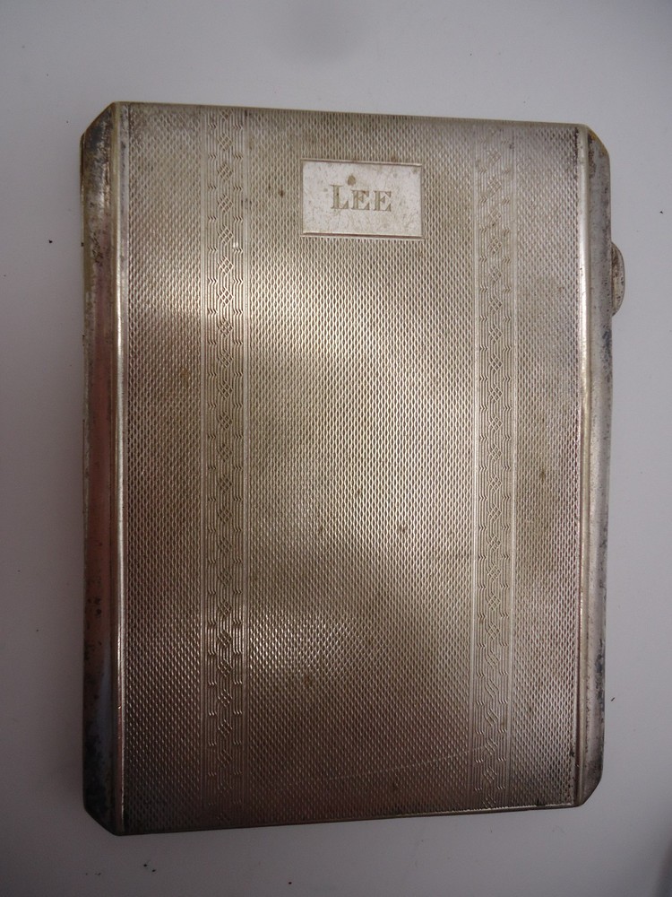 1940's Rexacon Vintage EPNS Cigarette Case Silver Plate