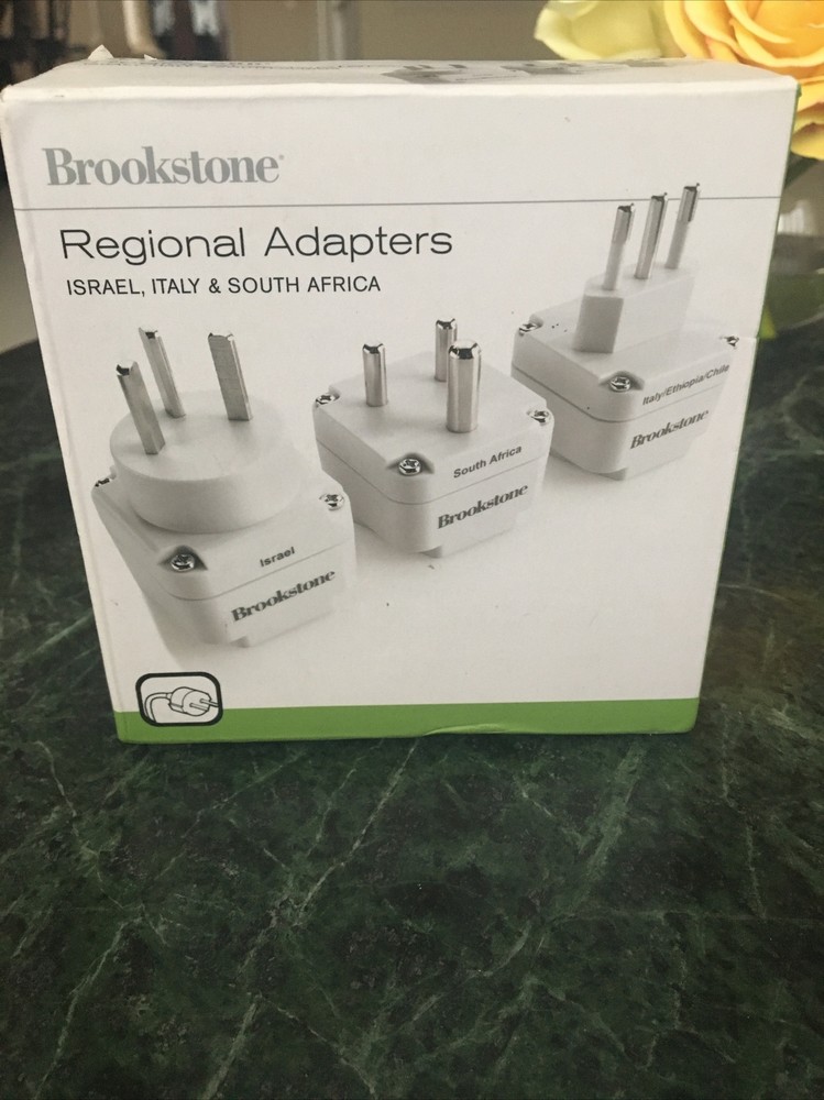 Brookstone International Adapter Plug Set 638056 Open Box