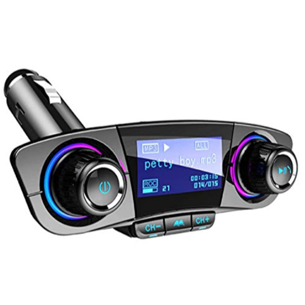 Wireless FM Transmitter Modulator Bluetooth 4.0 Handsfree Car MP3 Player USB LED