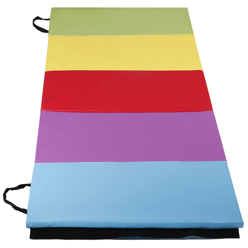 Premium Durable Foam Tumbling Mat With Multifold Design And Easy Grip Handle