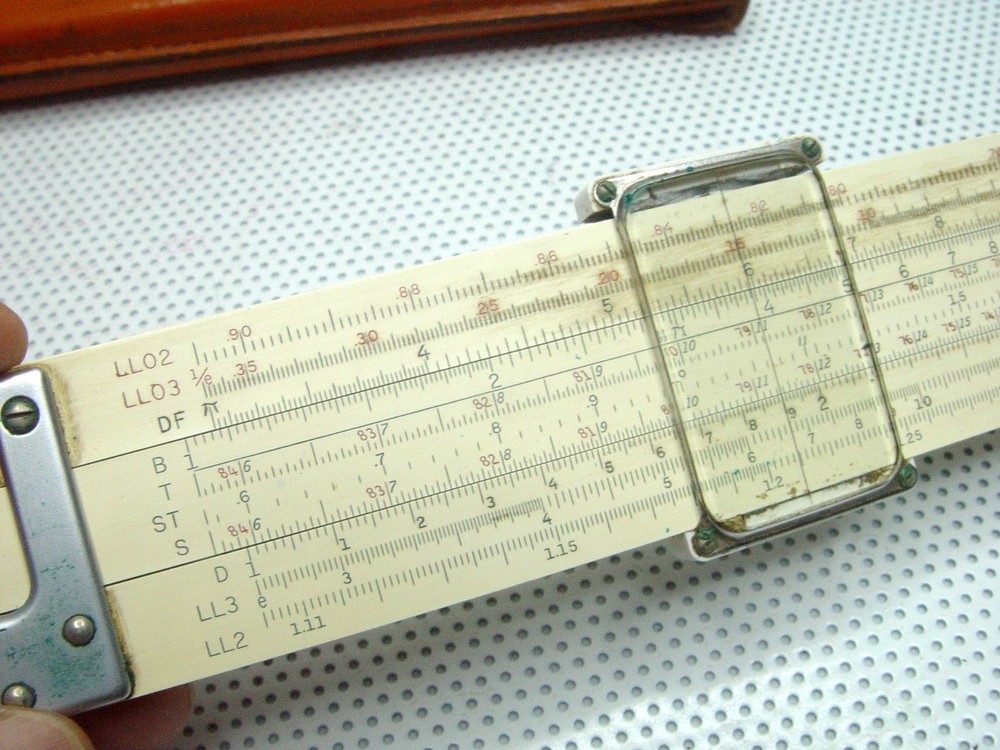 K&E Slide Rule w/ Leather Case