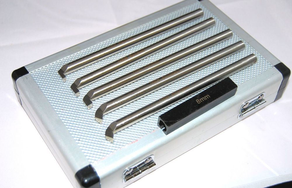 LATHE BORING THREADING TOOL SET HSS INTERNAL & EXTERNAL 8MM