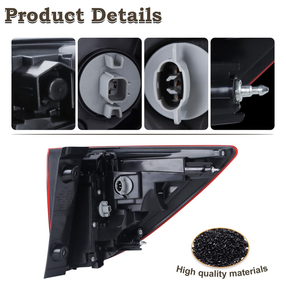 KAMDKI Left Driver Side LED Outer Tail Light Fit for 2016