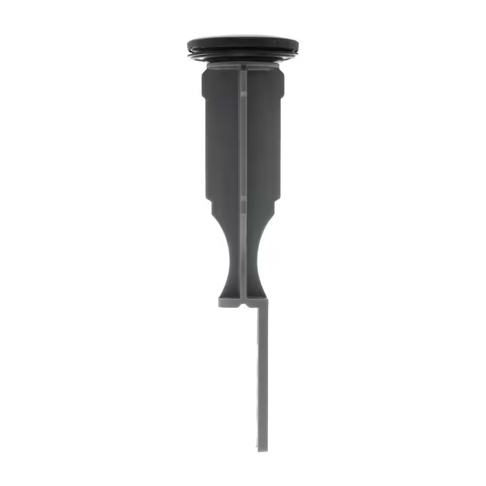 5 In. Plastic Bathroom Pop-Up Stopper, Matte Black