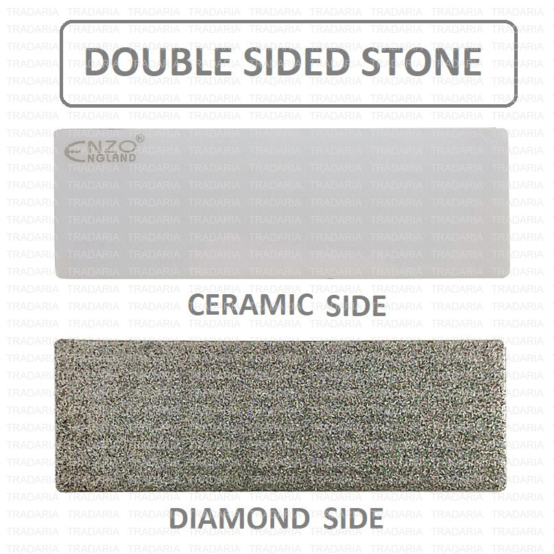 POCKET SIZE CERAMIC DIAMOND STONE SHARPENER SHARPENING HONING RAZOR KNIFE BLADE