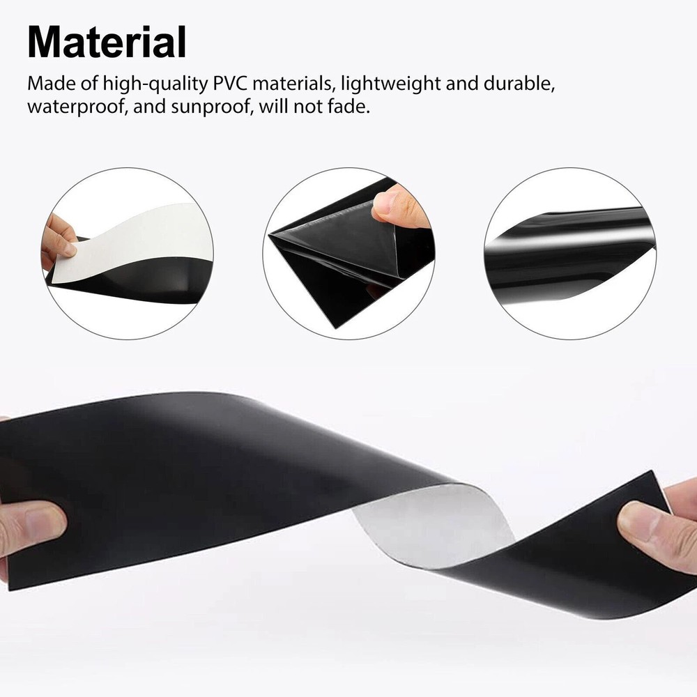 6PC Door Window B Pillar Post Panel Trim Cover Black For 2011-2019 Ford Explorer