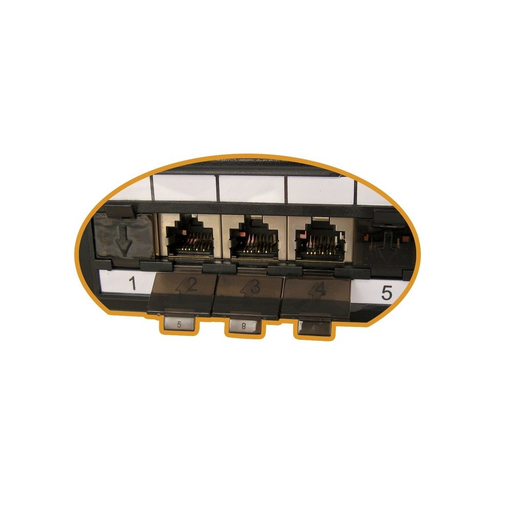 Vertical Cable Cat6A 24 Port Shielded Krone Type 19" Horizontal Rackmount 1U ...